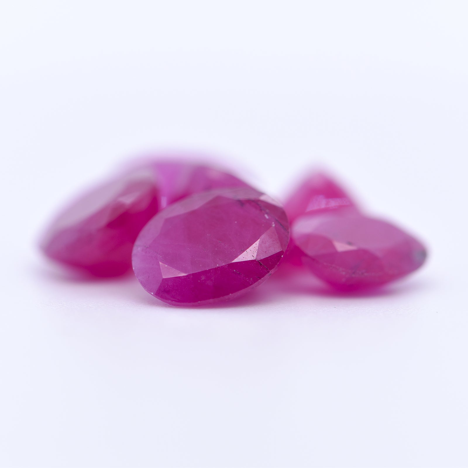 9x7 Oval Faceted Pink Rubies