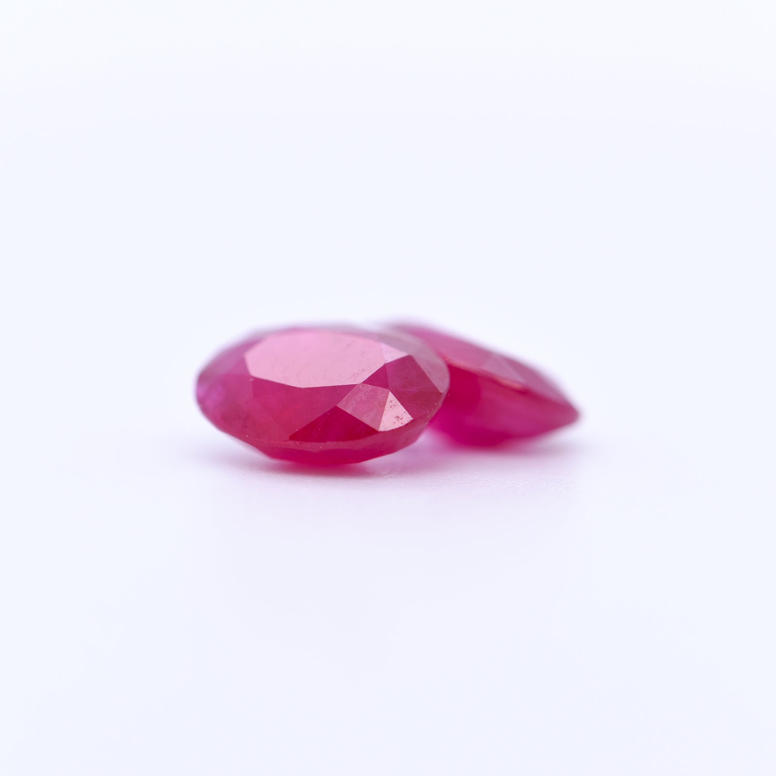 8x6 Oval Faceted Red Rubies