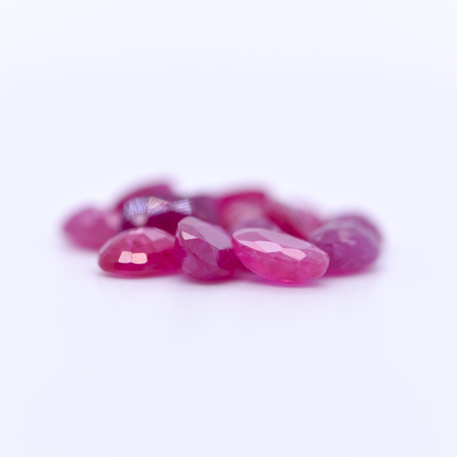 6x4 Oval Faceted Pink Rubies