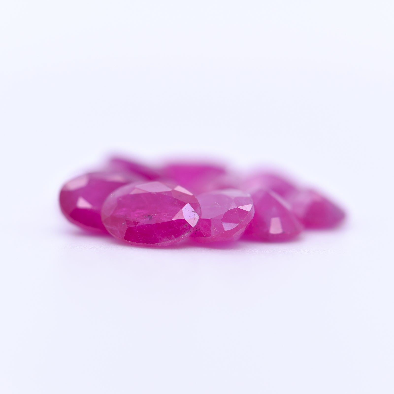 7x5 Oval Faceted Pink Rubies
