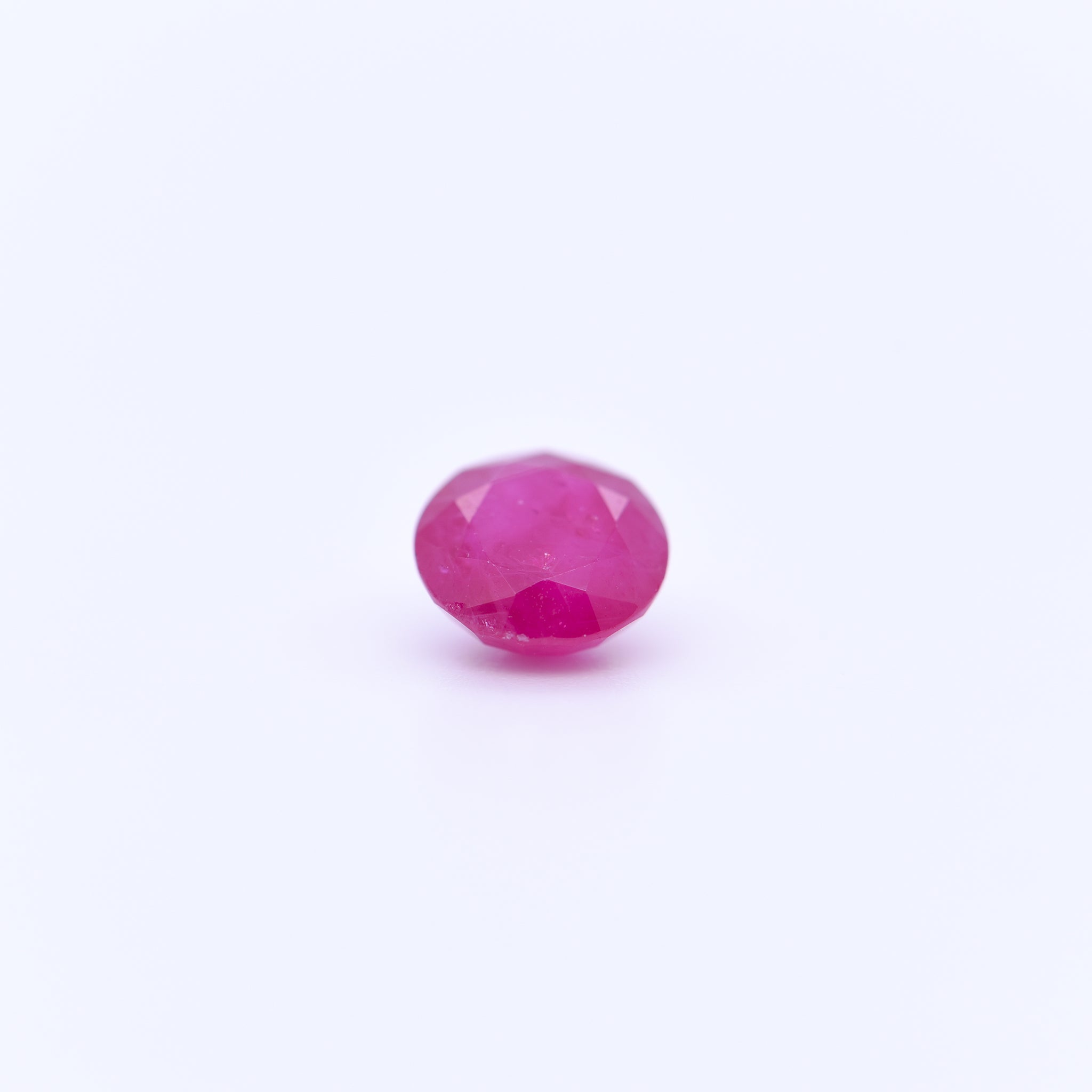 6mm Round Faceted Pink Rubies