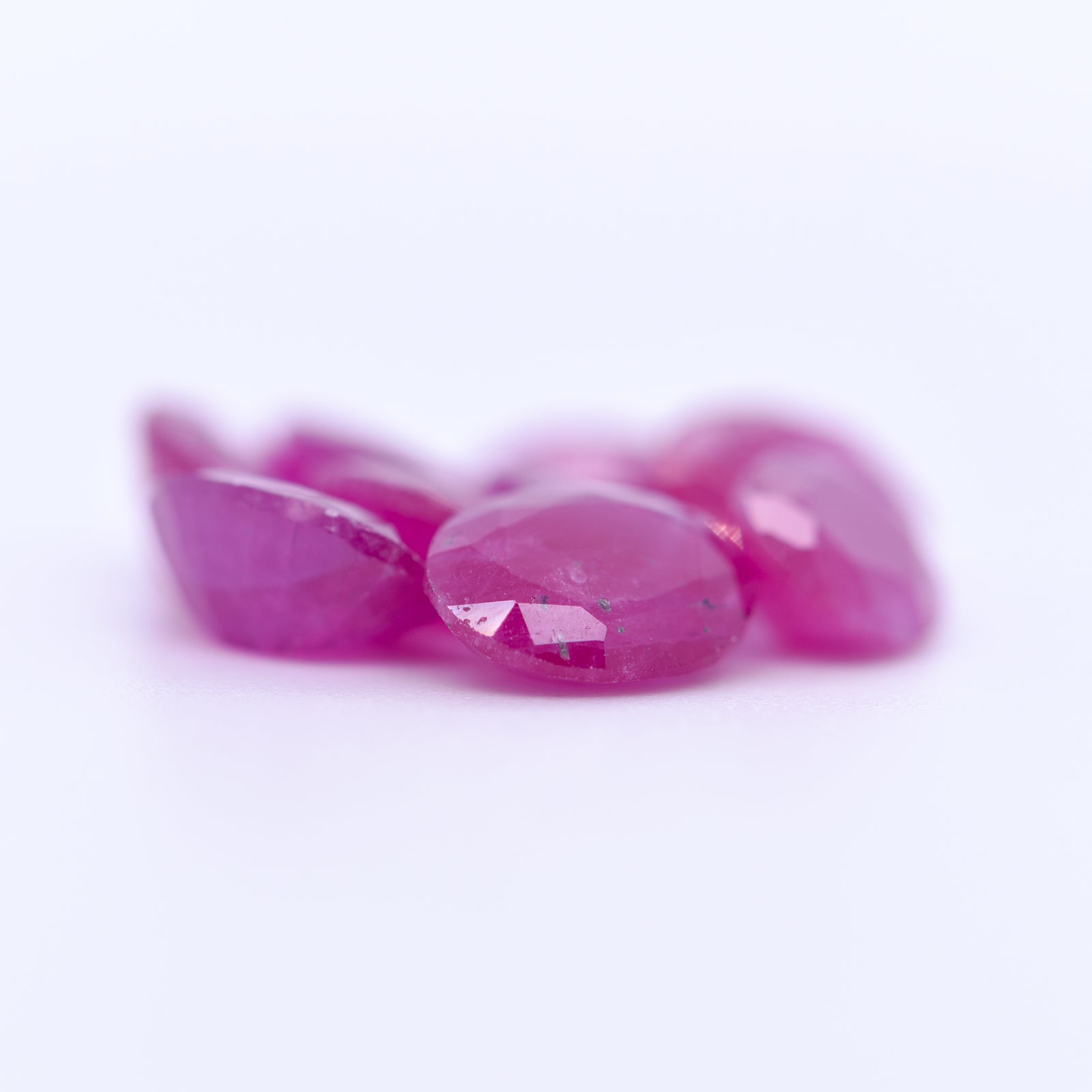 8x6 Oval Faceted Pink Rubies
