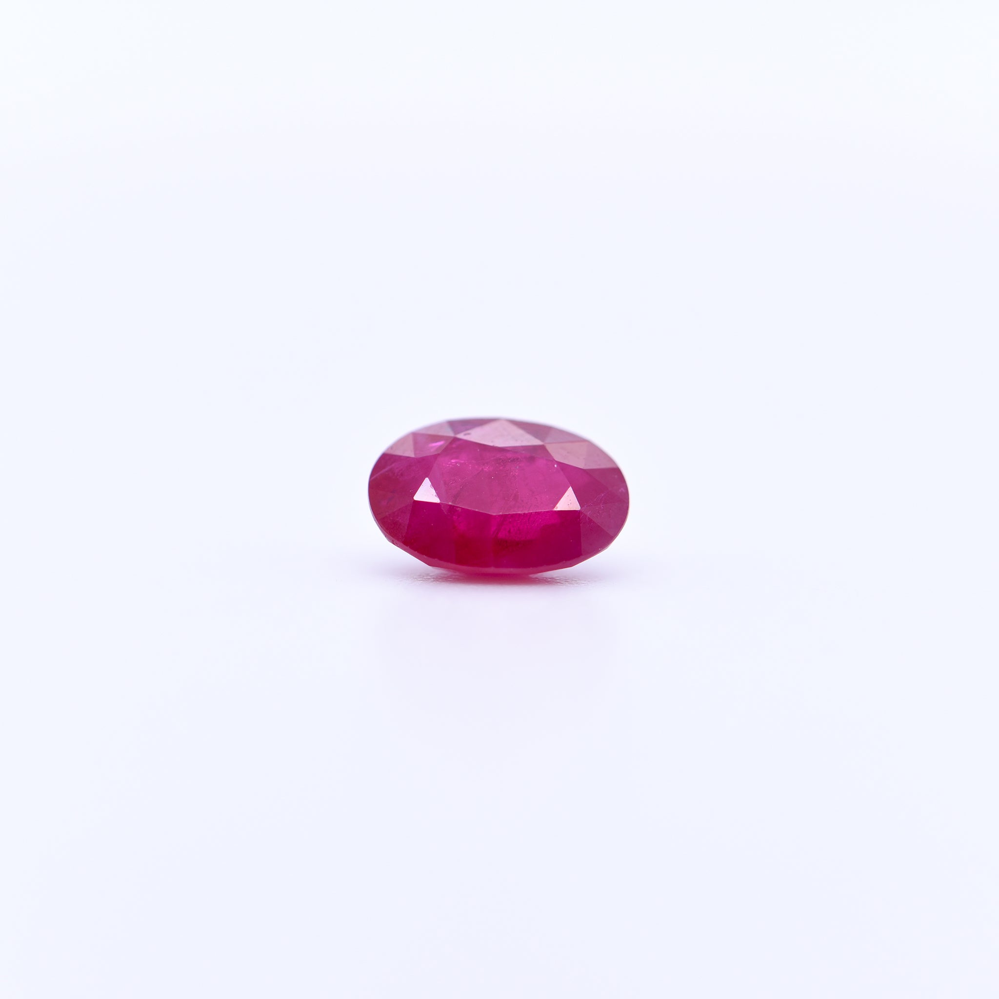 7x5 Oval Faceted Red Rubies