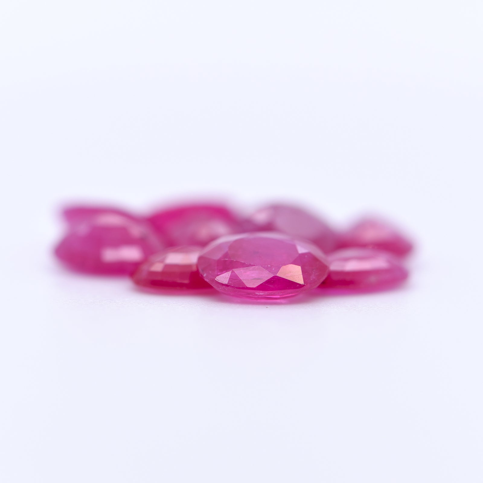 7x5 Oval Faceted Pink Rubies
