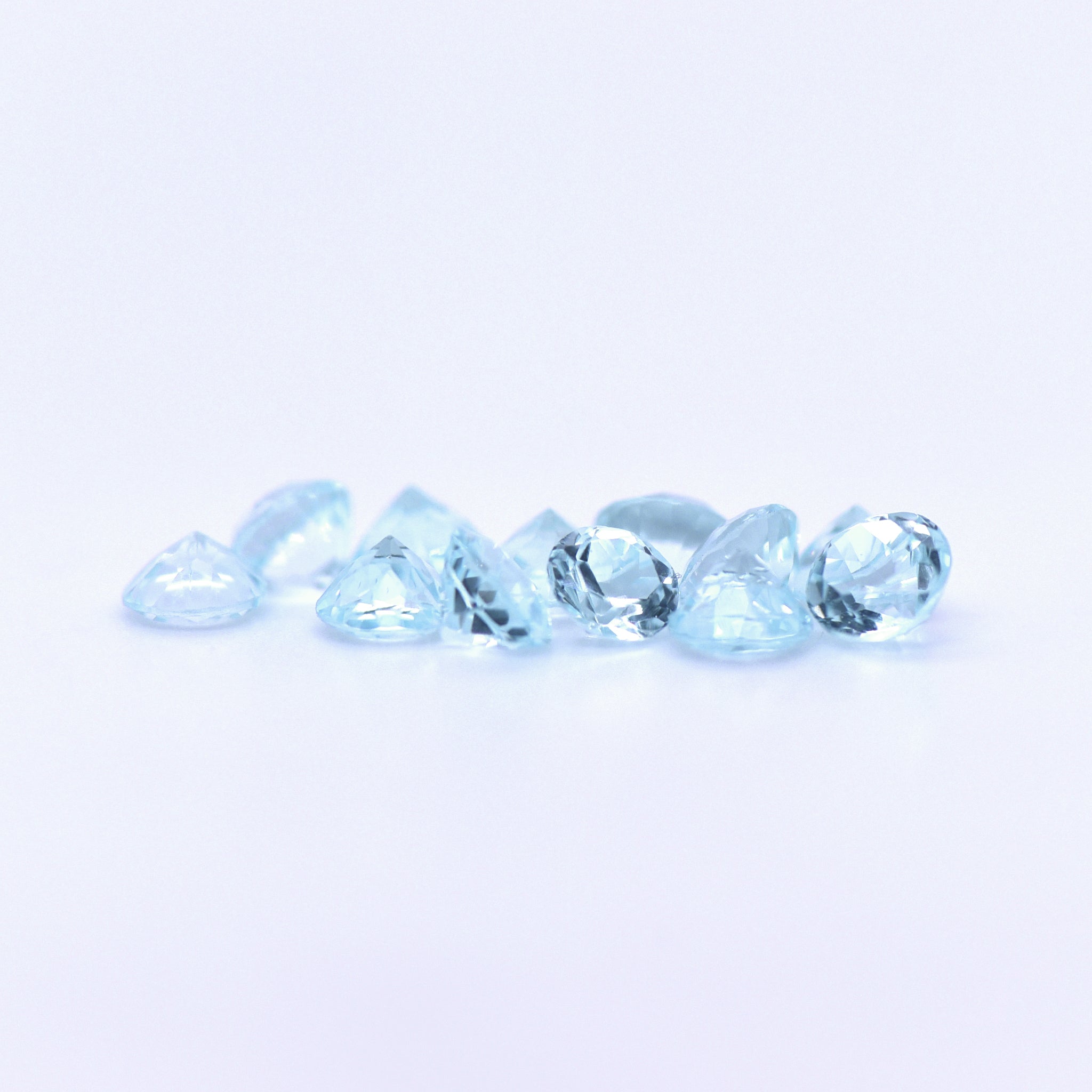 4.5mm Round Faceted Sky Blue Topaz