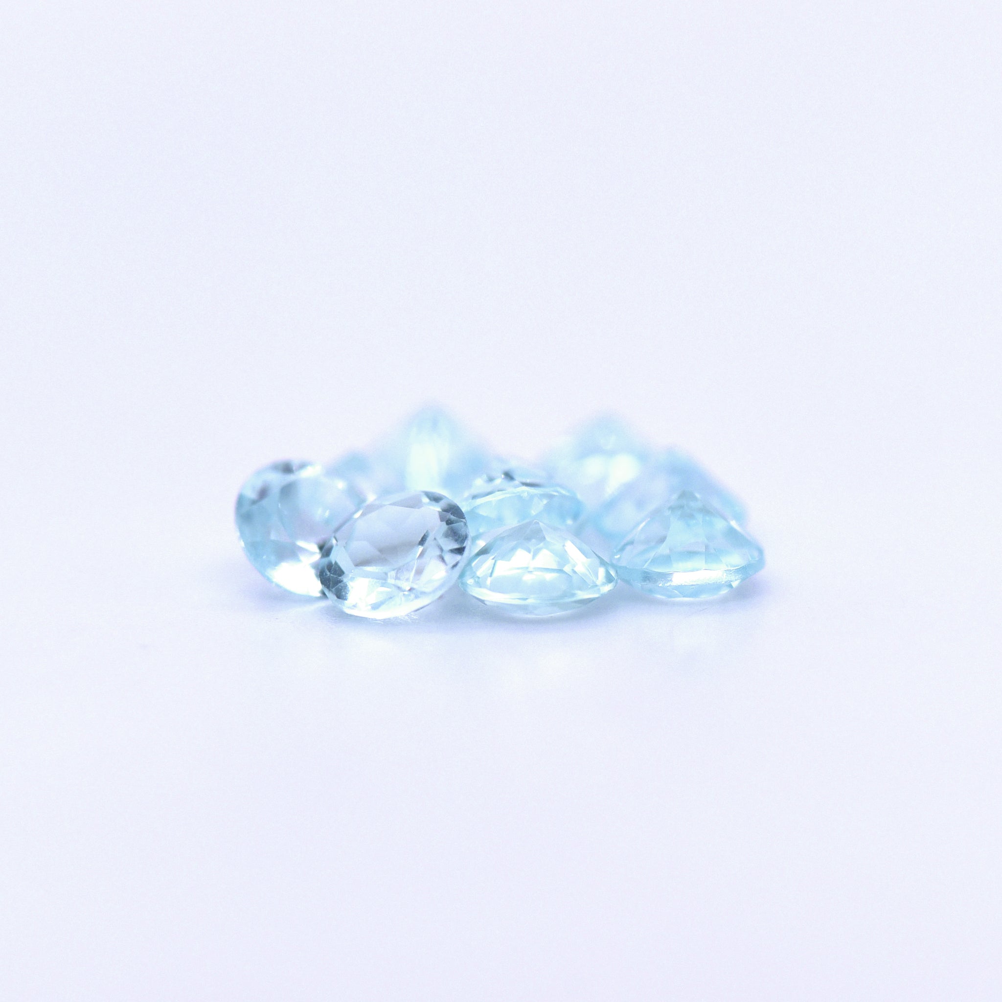 4.75mm Round Faceted Sky Blue Topaz