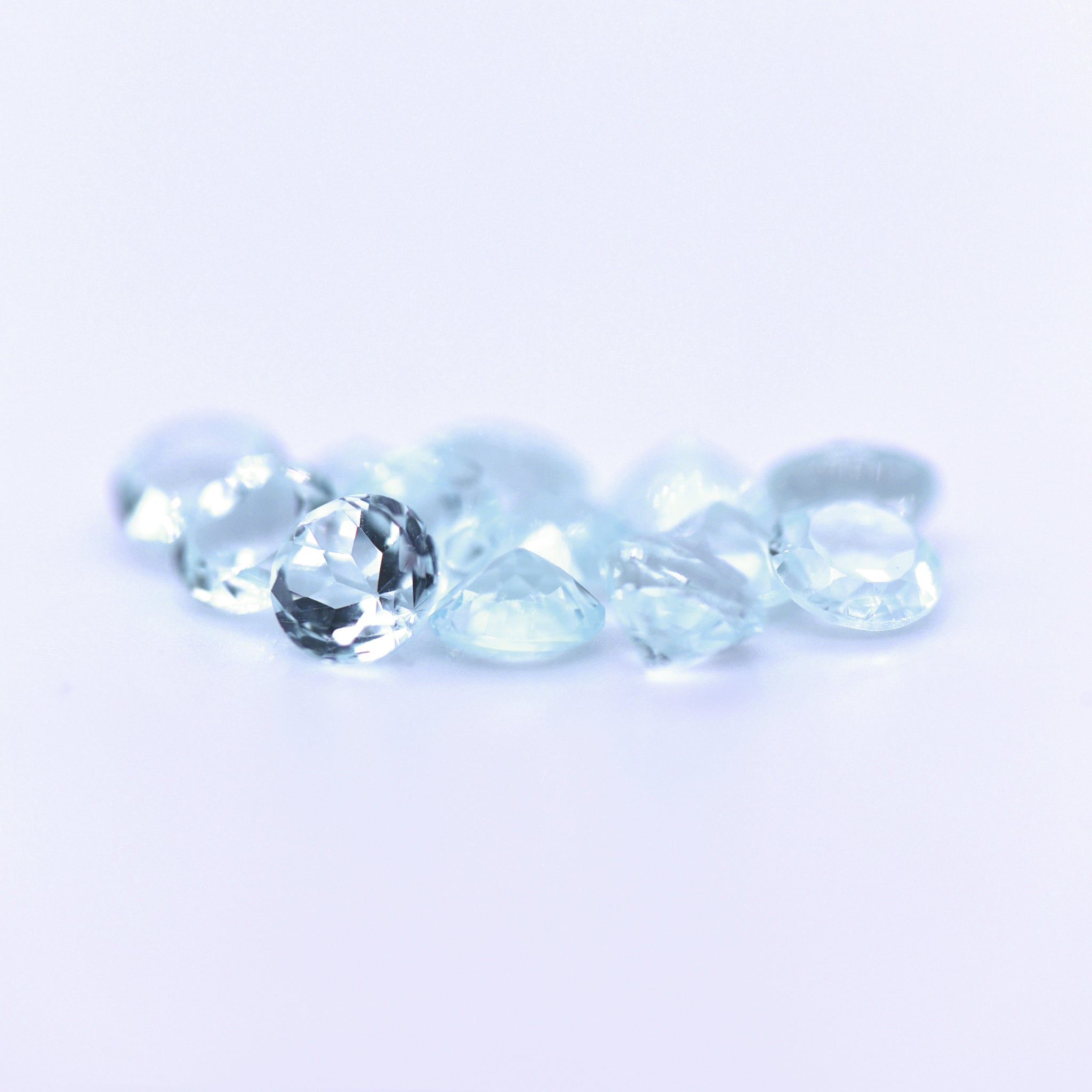 5mm Round Faceted Sky Blue Topaz