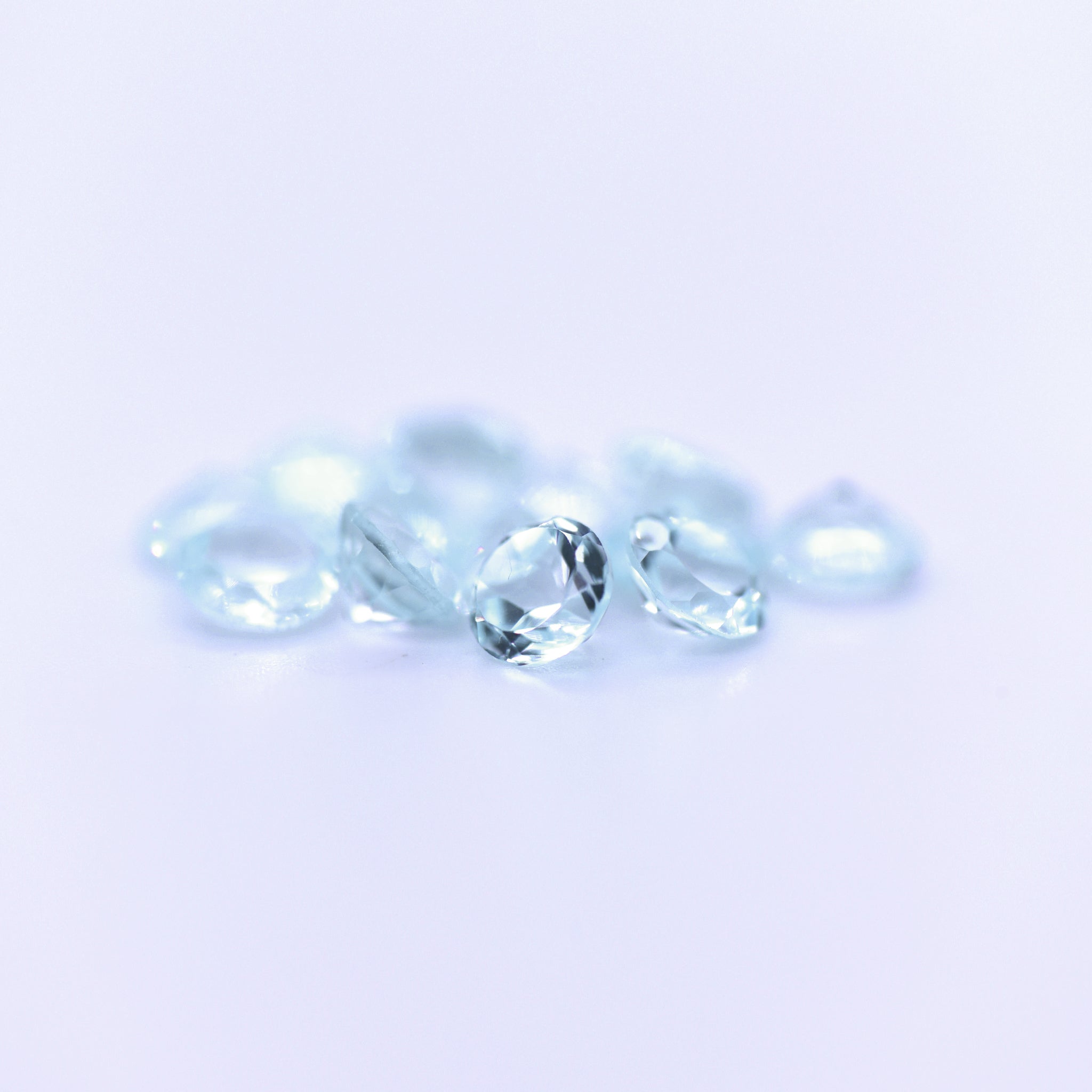 5mm Round Faceted Sky Blue Topaz