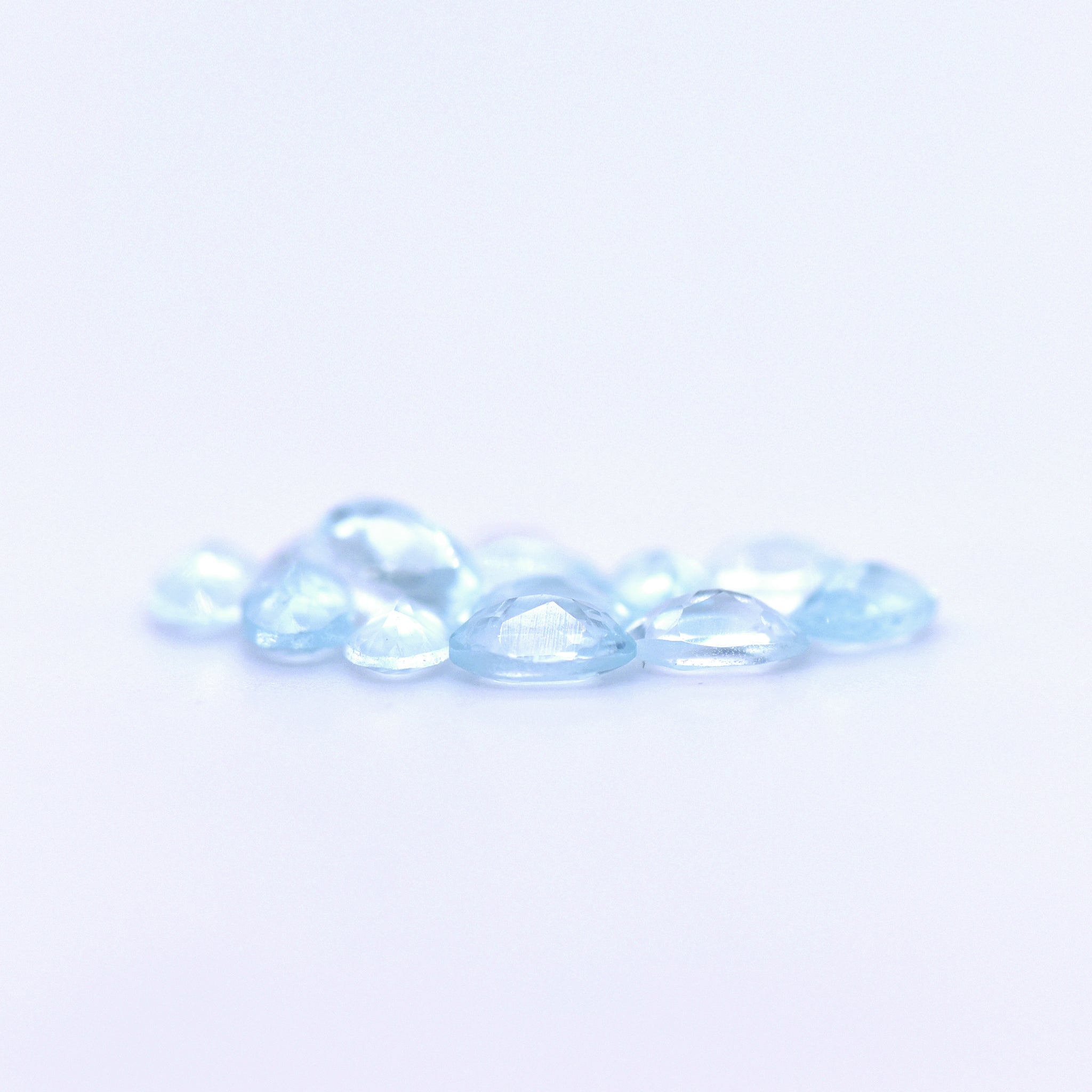 5x3 Oval Faceted Sky Blue Topaz