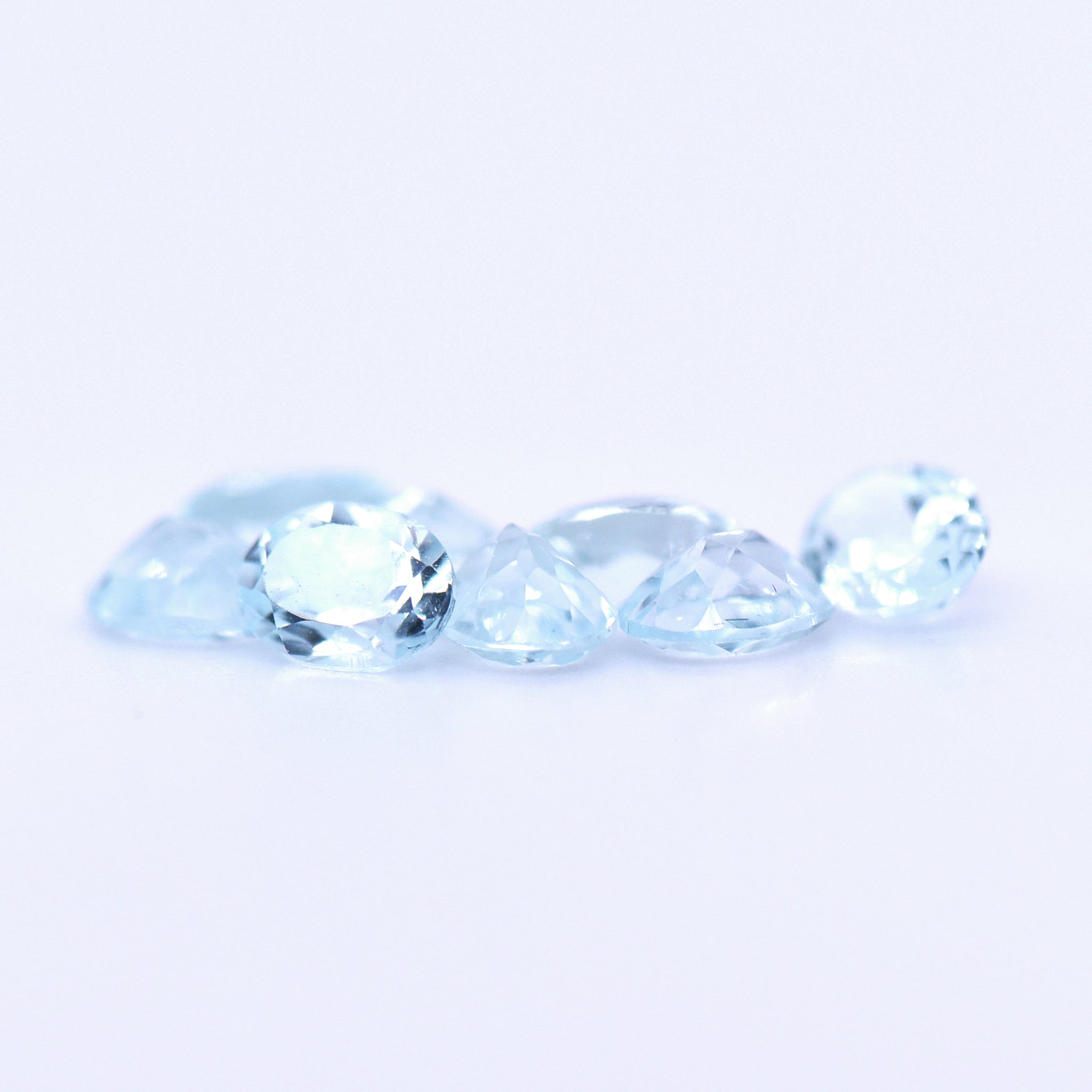 5x4 Oval Faceted Sky Blue Topaz
