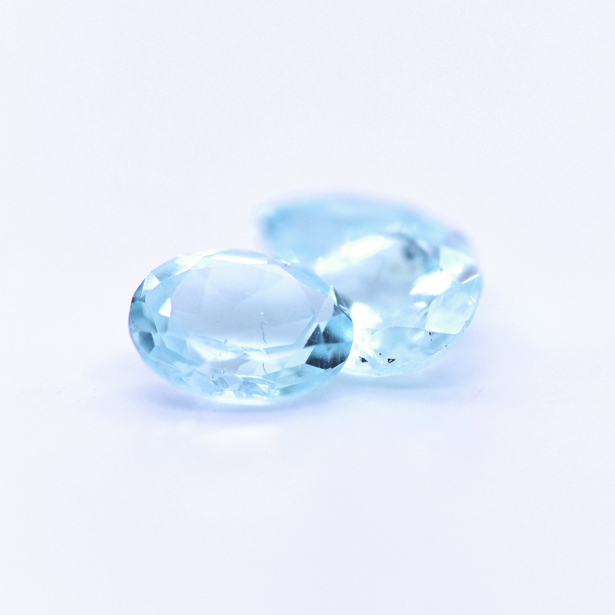 10x8 Oval Faceted Sky Blue Topaz
