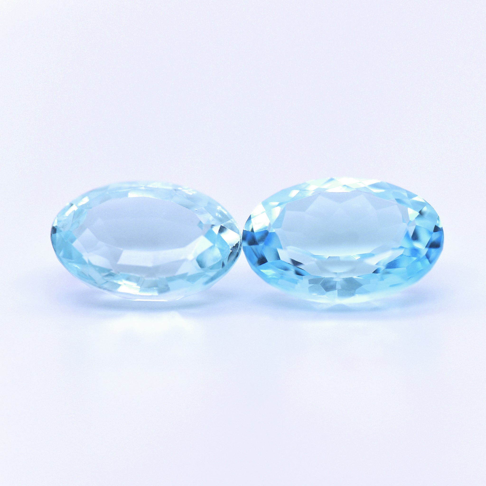 16x12 Oval Faceted Sky Blue Topaz
