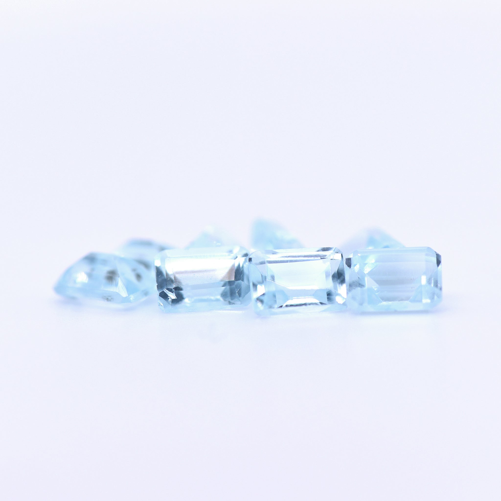 6x4 Octagon Sky Blue Topaz