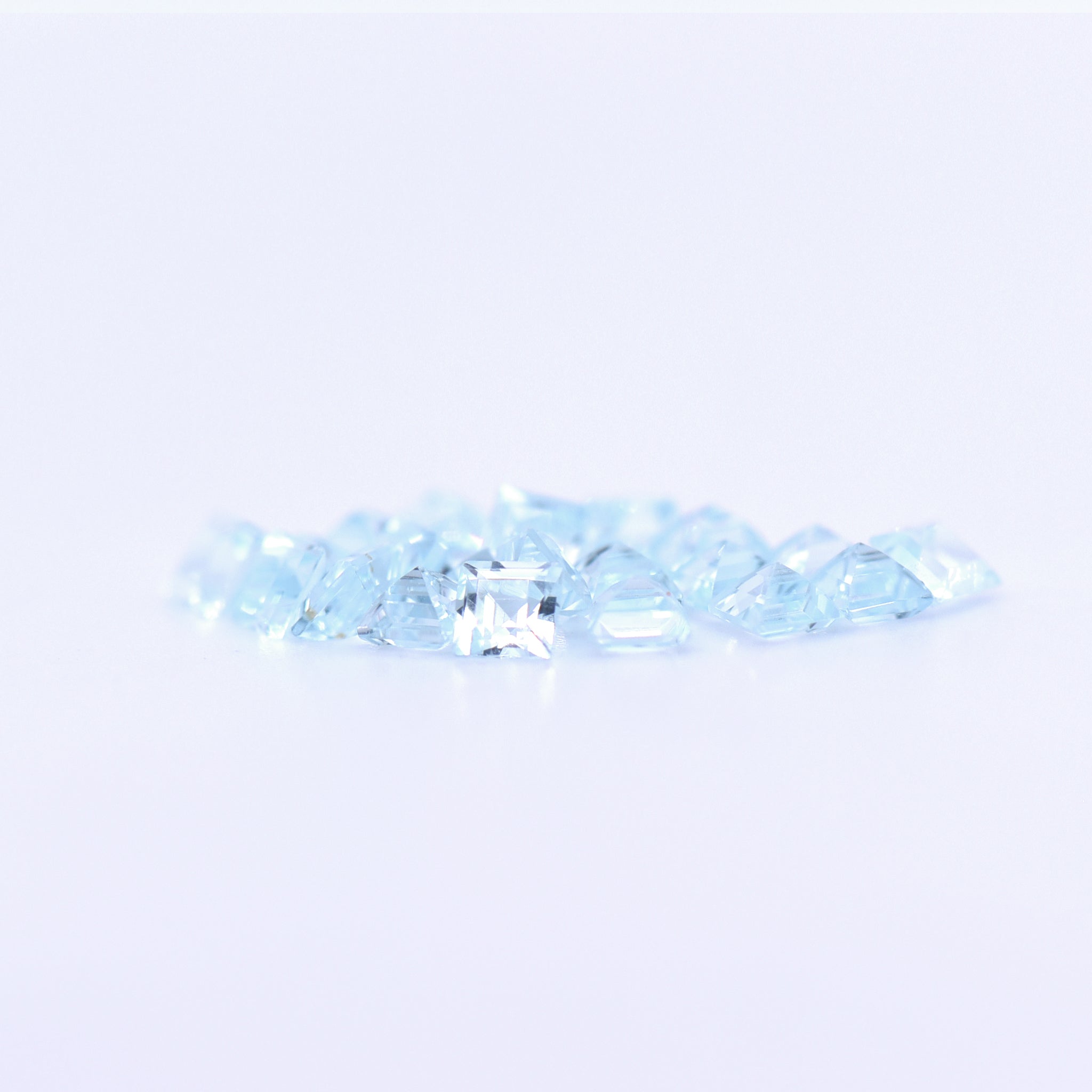 3x3 Square Step Cut Sky Blue Topaz