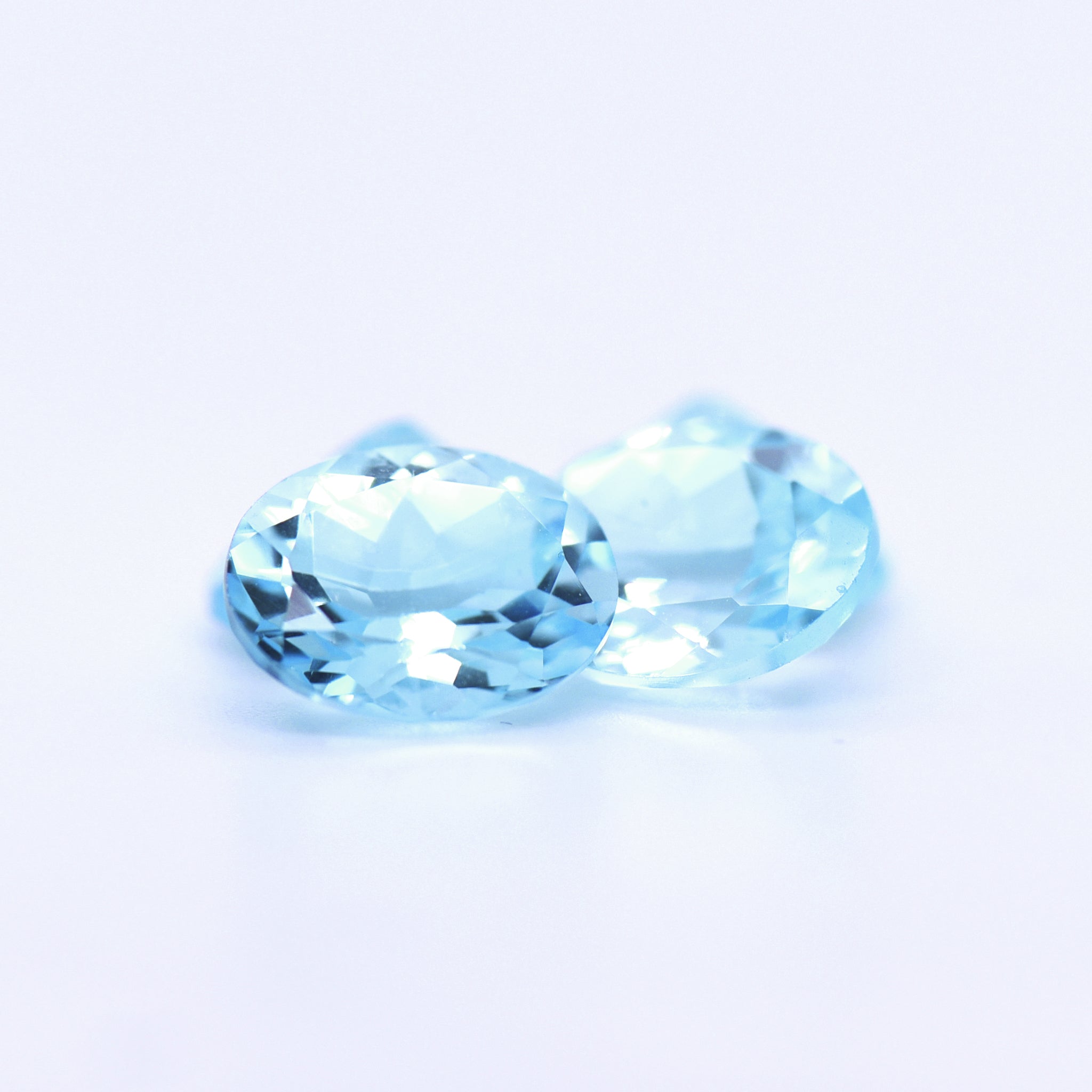 11x9 Oval Faceted Sky Blue Topaz