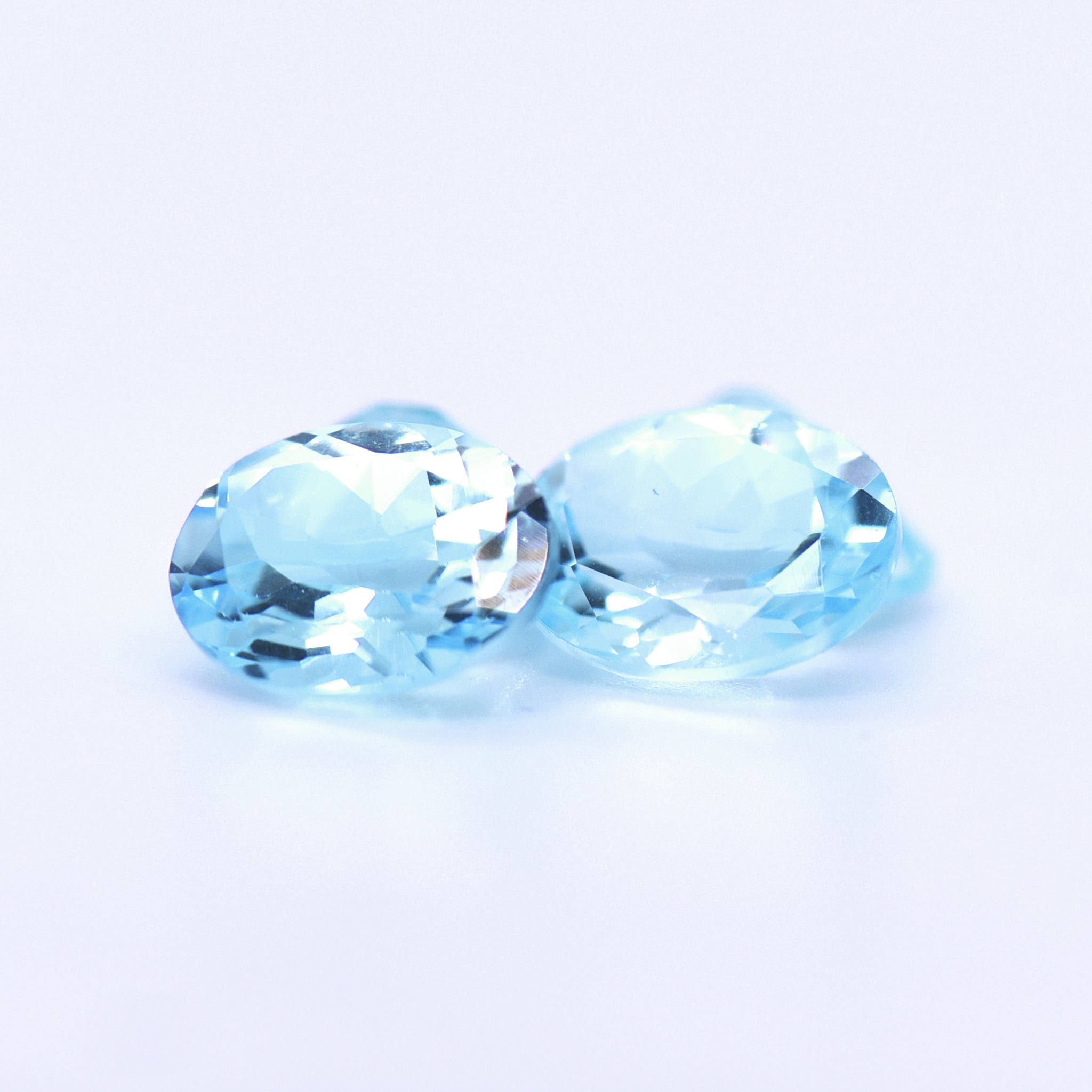 11x9 Oval Faceted Sky Blue Topaz