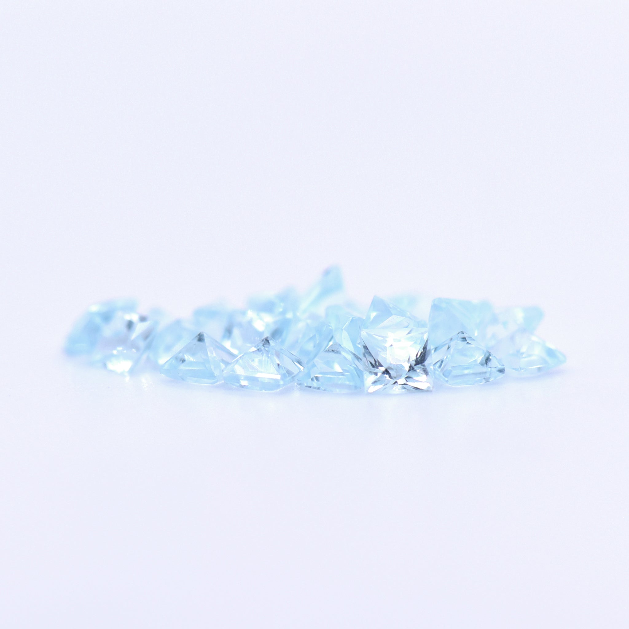3x3 Square Princess Cut Sky Blue Topaz