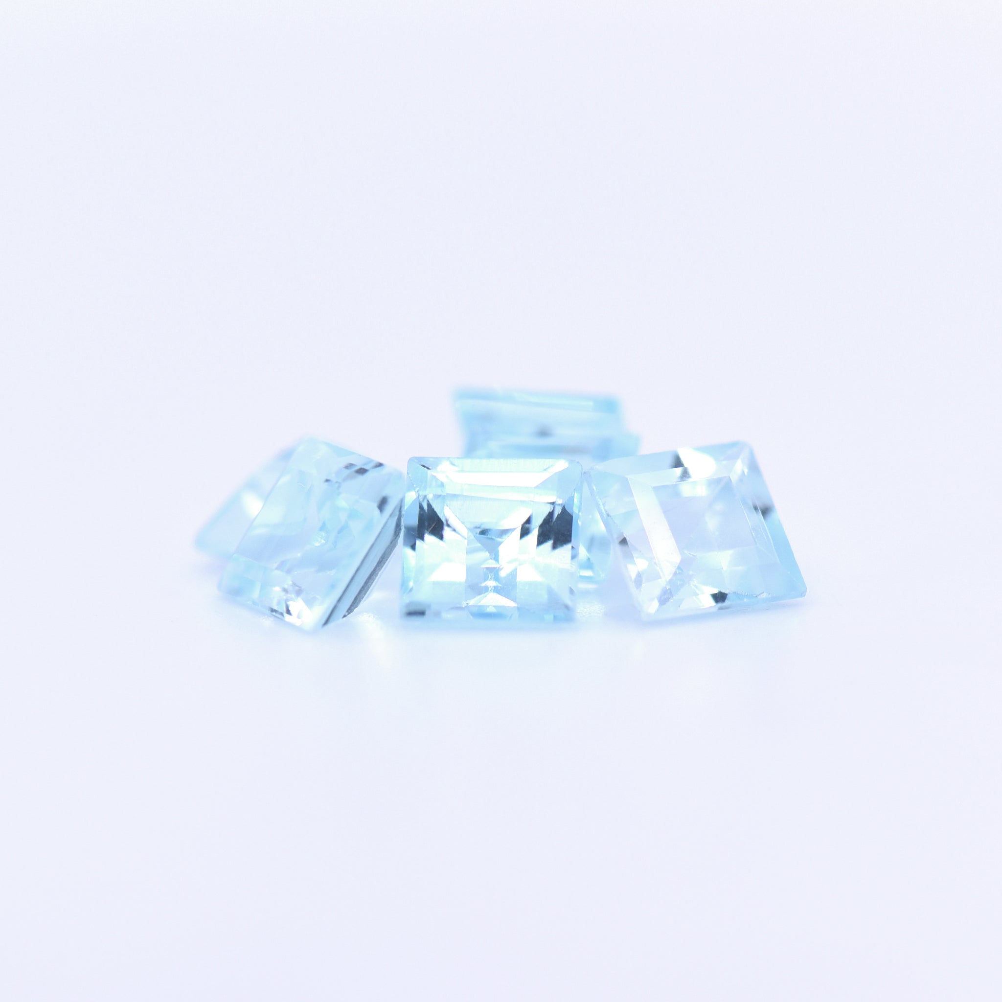 6x6 Square Step Cut Sky Blue Topaz