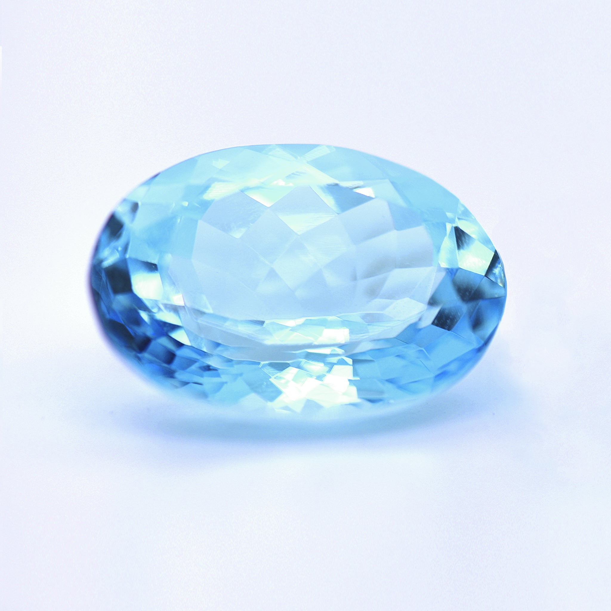 18x13 Oval Faceted Sky Blue Topaz