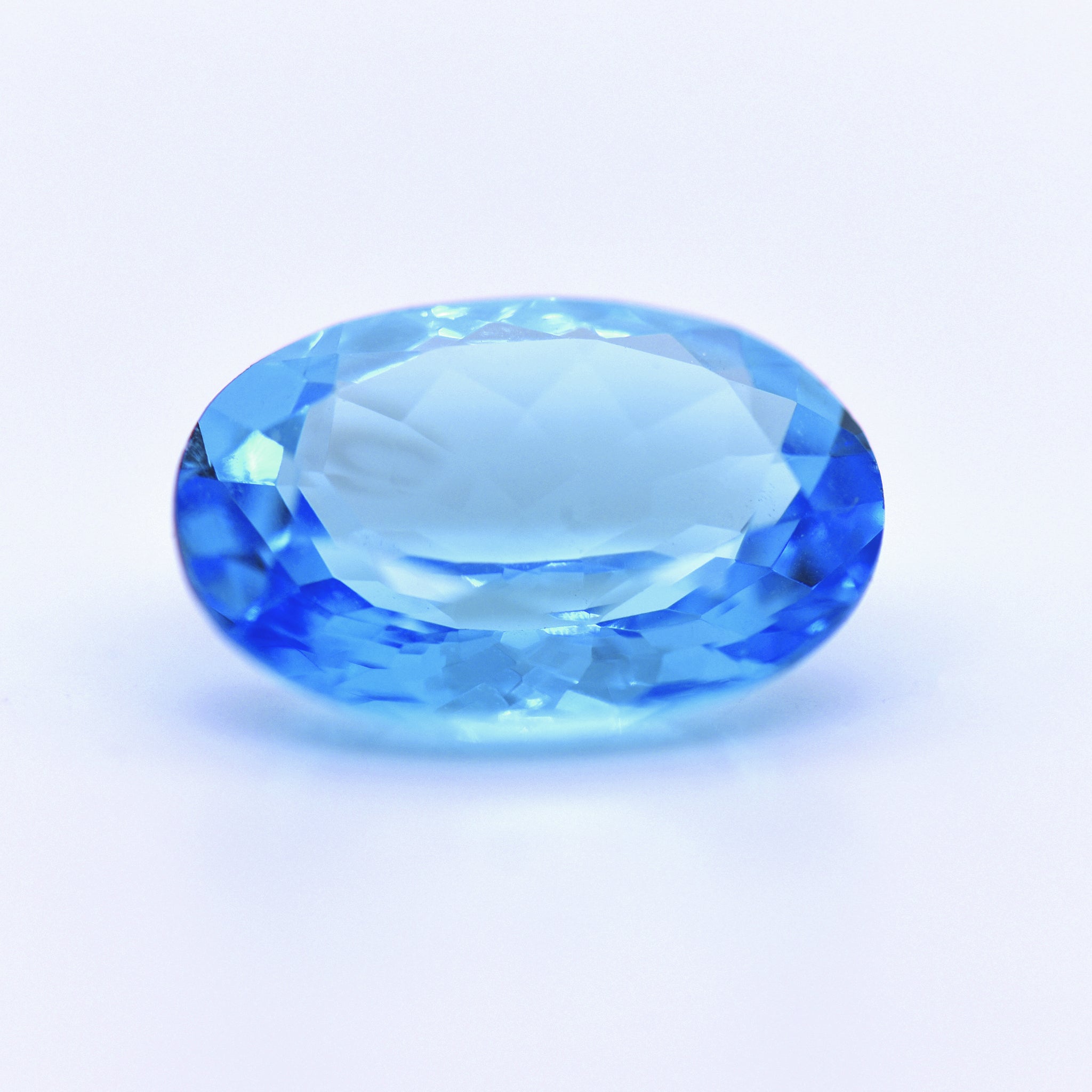 18x13 Oval Faceted Swiss Blue Topaz