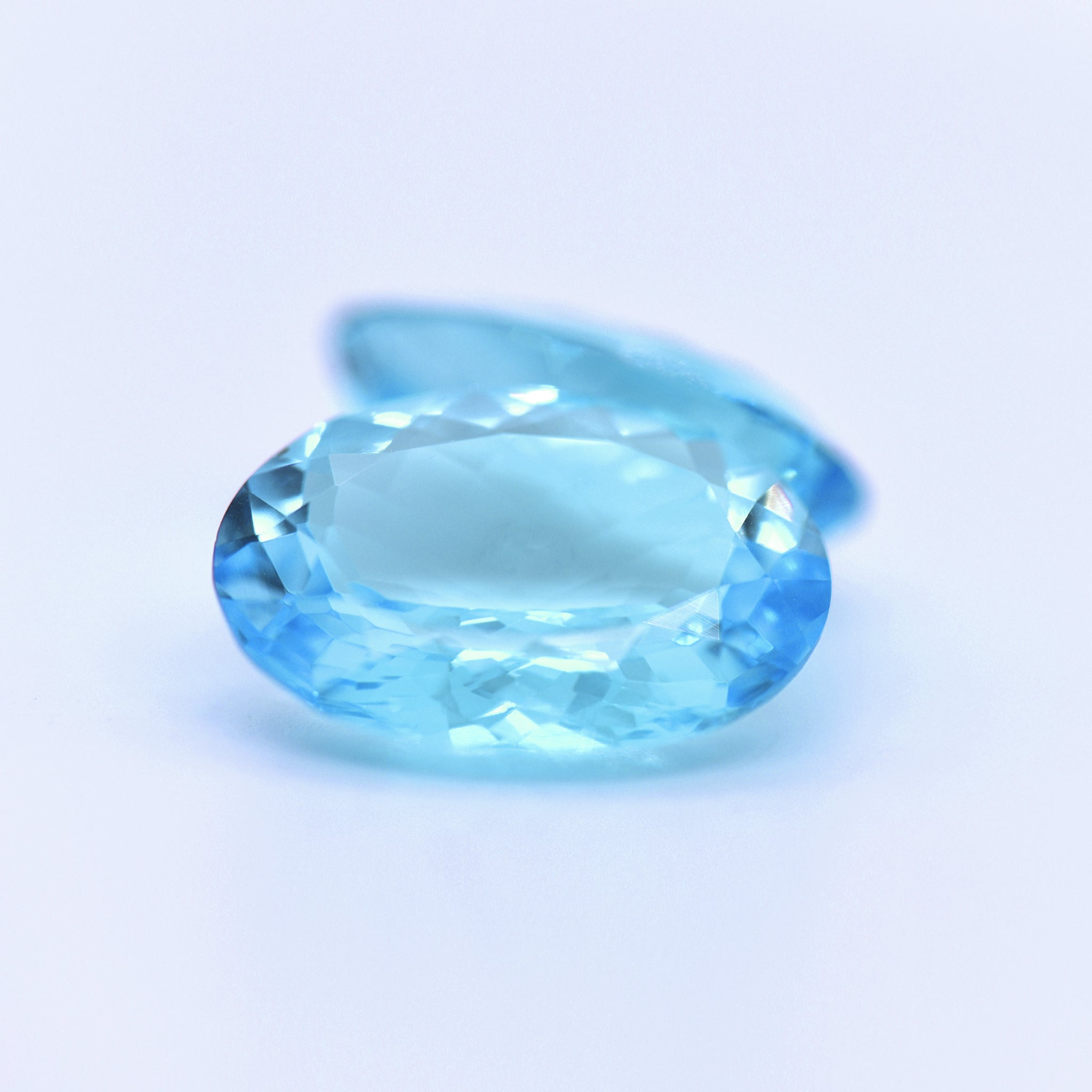 20x15 Oval Faceted Swiss Blue Topaz