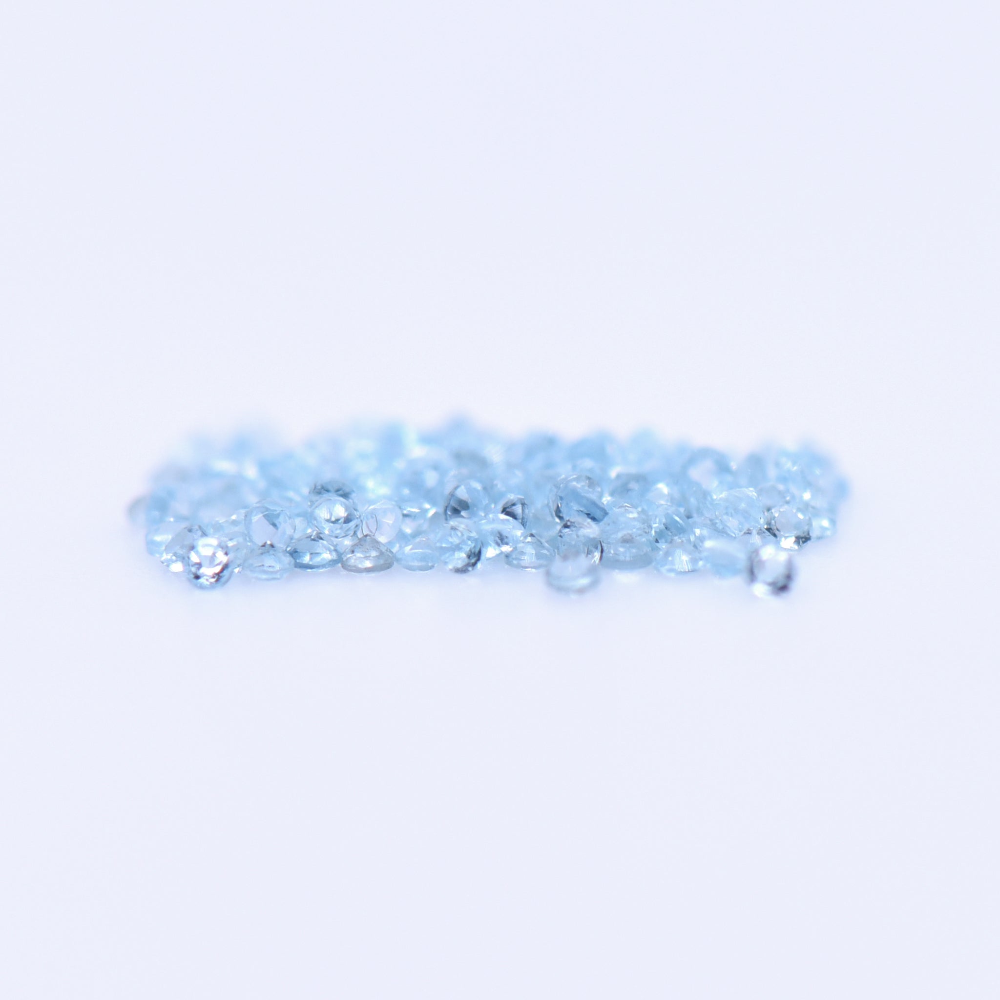 1mm Round Faceted Swiss Blue Topaz