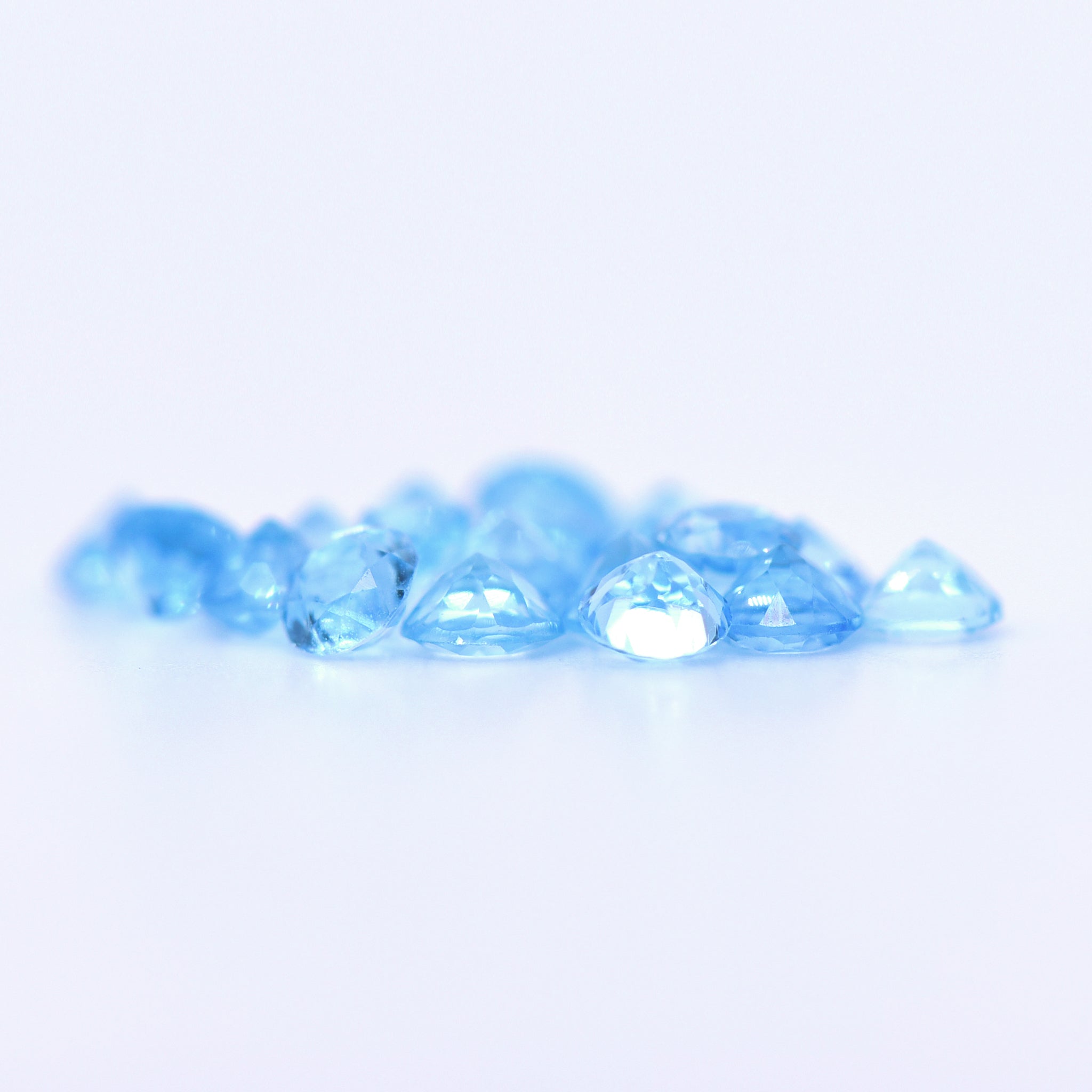 3.5mm Round Faceted Swiss Blue Topaz
