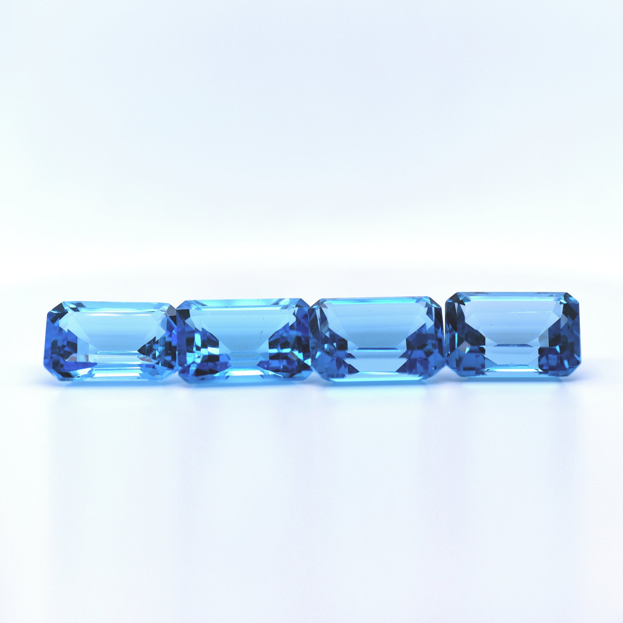18x13 Octagon Swiss Blue Topaz