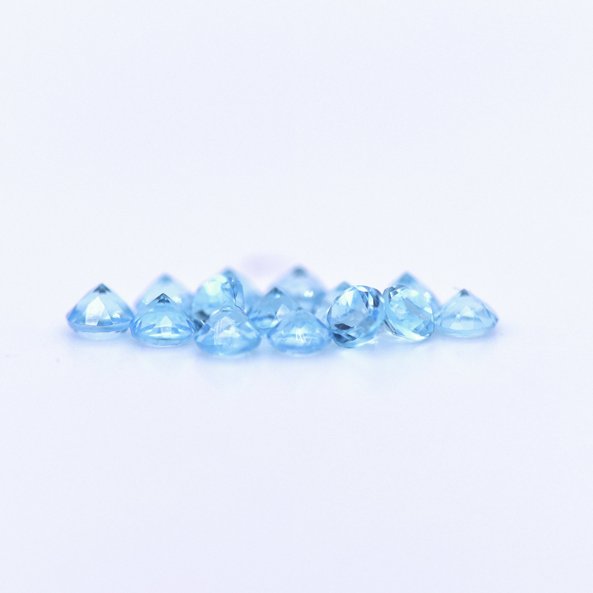 2.75mm Round Faceted Swiss Blue Topaz