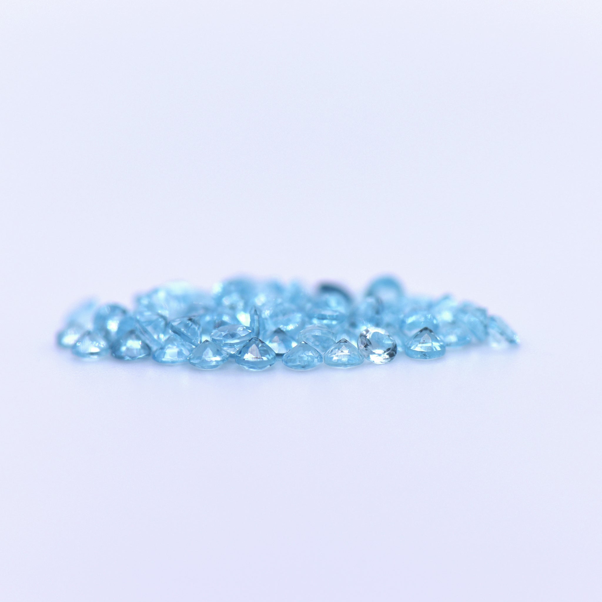 2mm Round Faceted Swiss Blue Topaz