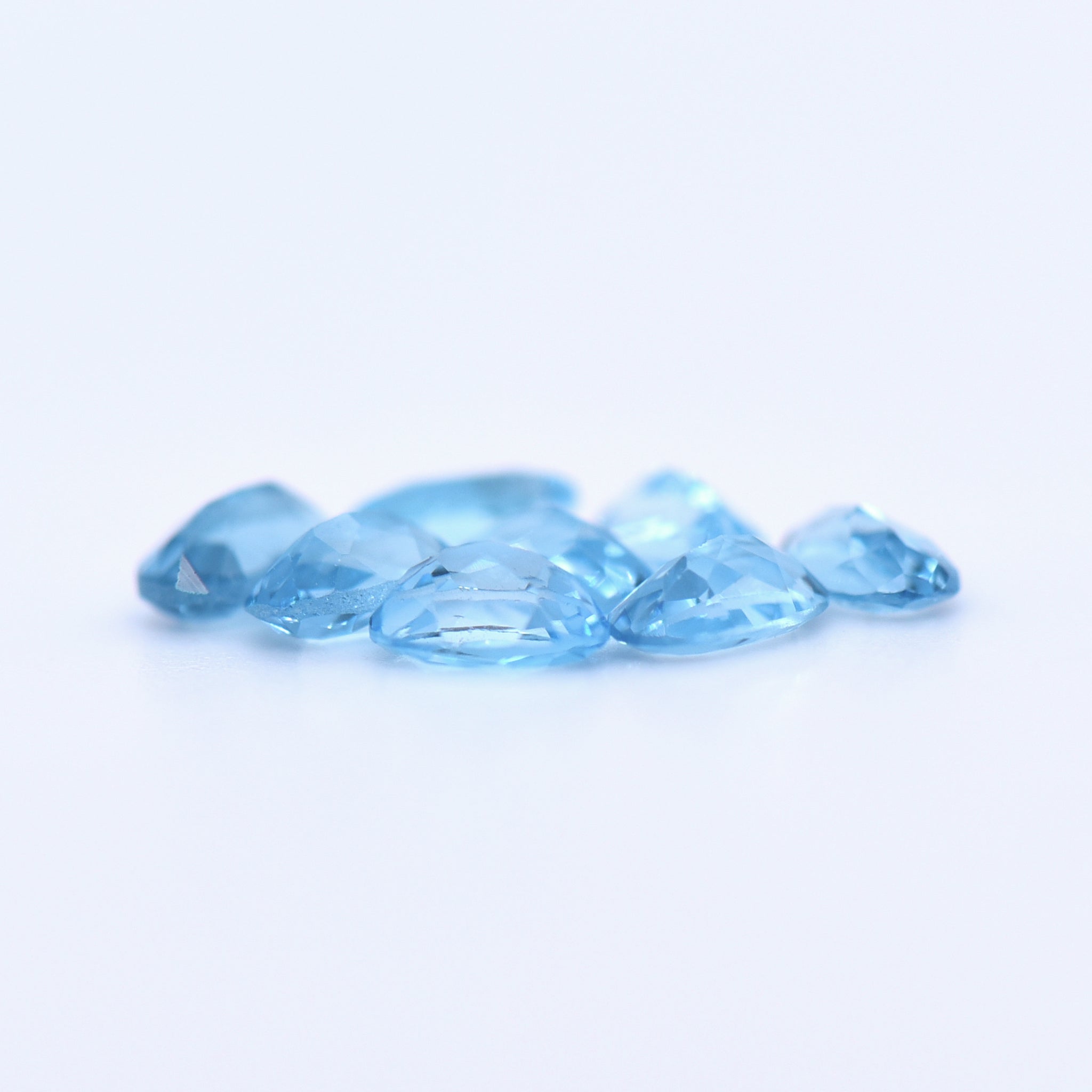5x3 Oval Faceted Swiss Blue Topaz