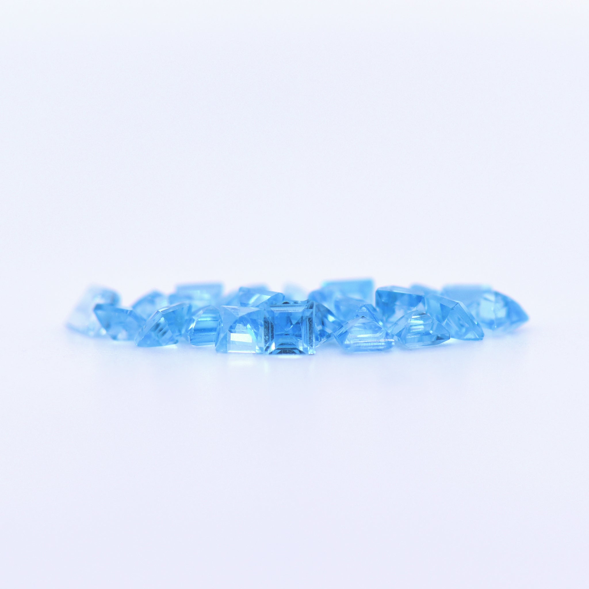 2.5x2.5 Square Step Cut Swiss Blue Topaz
