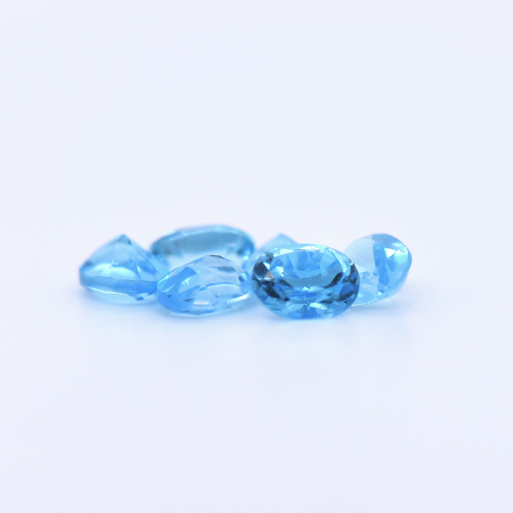 5x4 Oval Faceted Swiss Blue Topaz