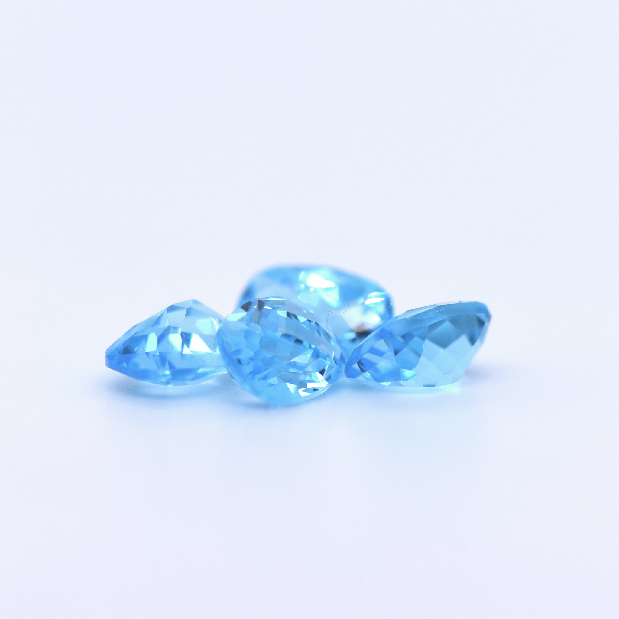 7x5 Cushion Checkerboard Cut Swiss Blue Topaz