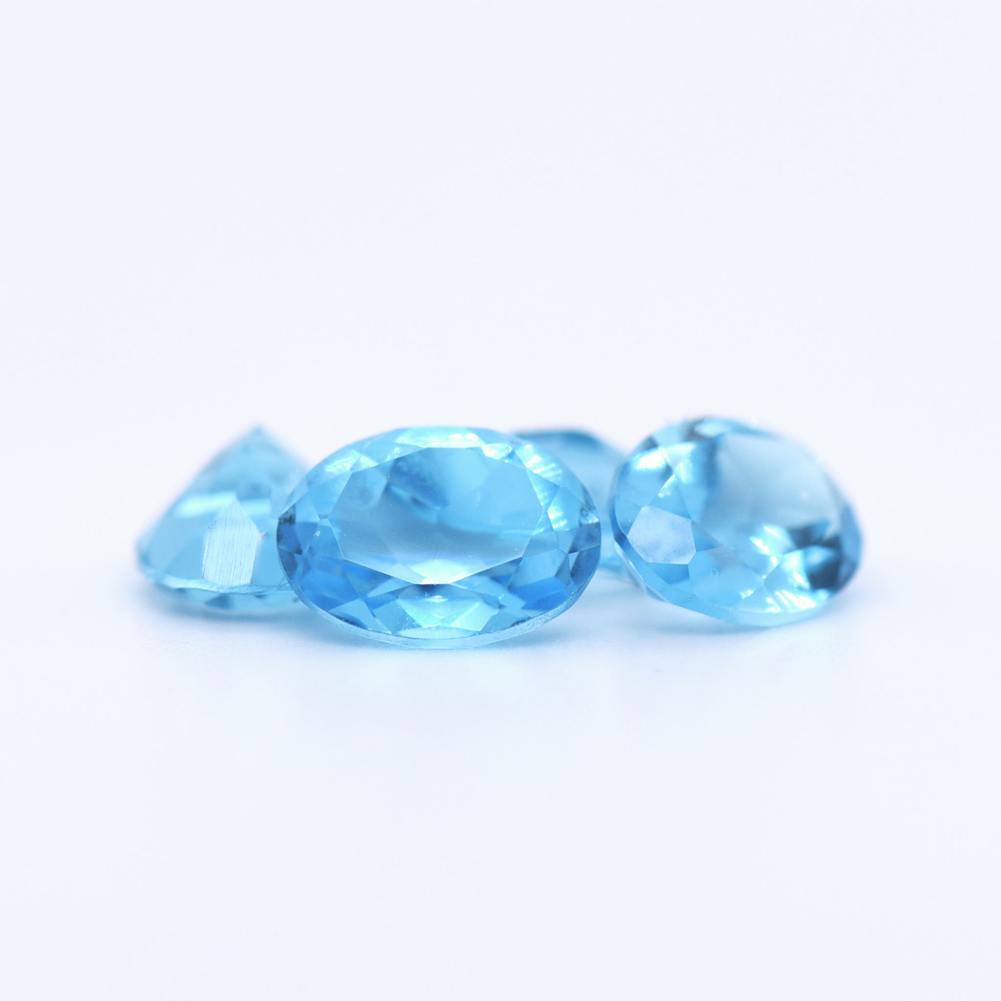 9x7 Oval Faceted Swiss Blue Topaz