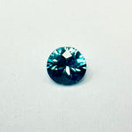 0.97cts 5.52x3.40 Round Teal Blue Zircon