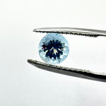 1.54cts 6mm Round faceted Aquamarine Pair
