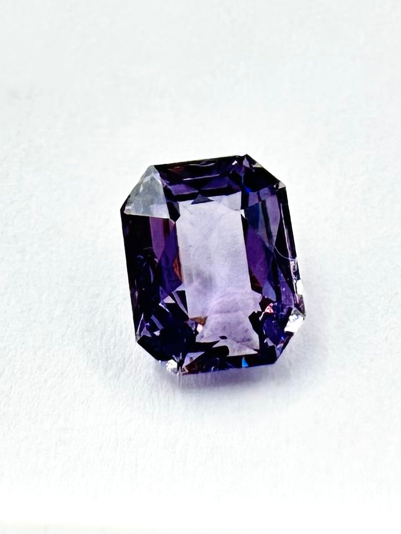 1.06cts 6.29x5.45mm Octagon Shaped Purple Spinel
