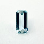 1.16cts 9.76x5.00mm Baguette Step Cut Blue Aquamarine