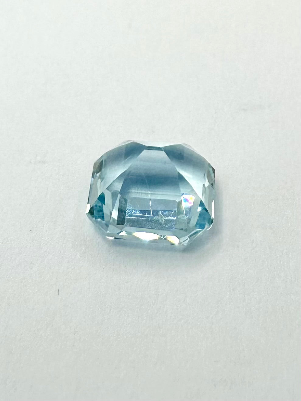 1.58cts 7.25x6.54mm Octagonal Faceted Aquamarine