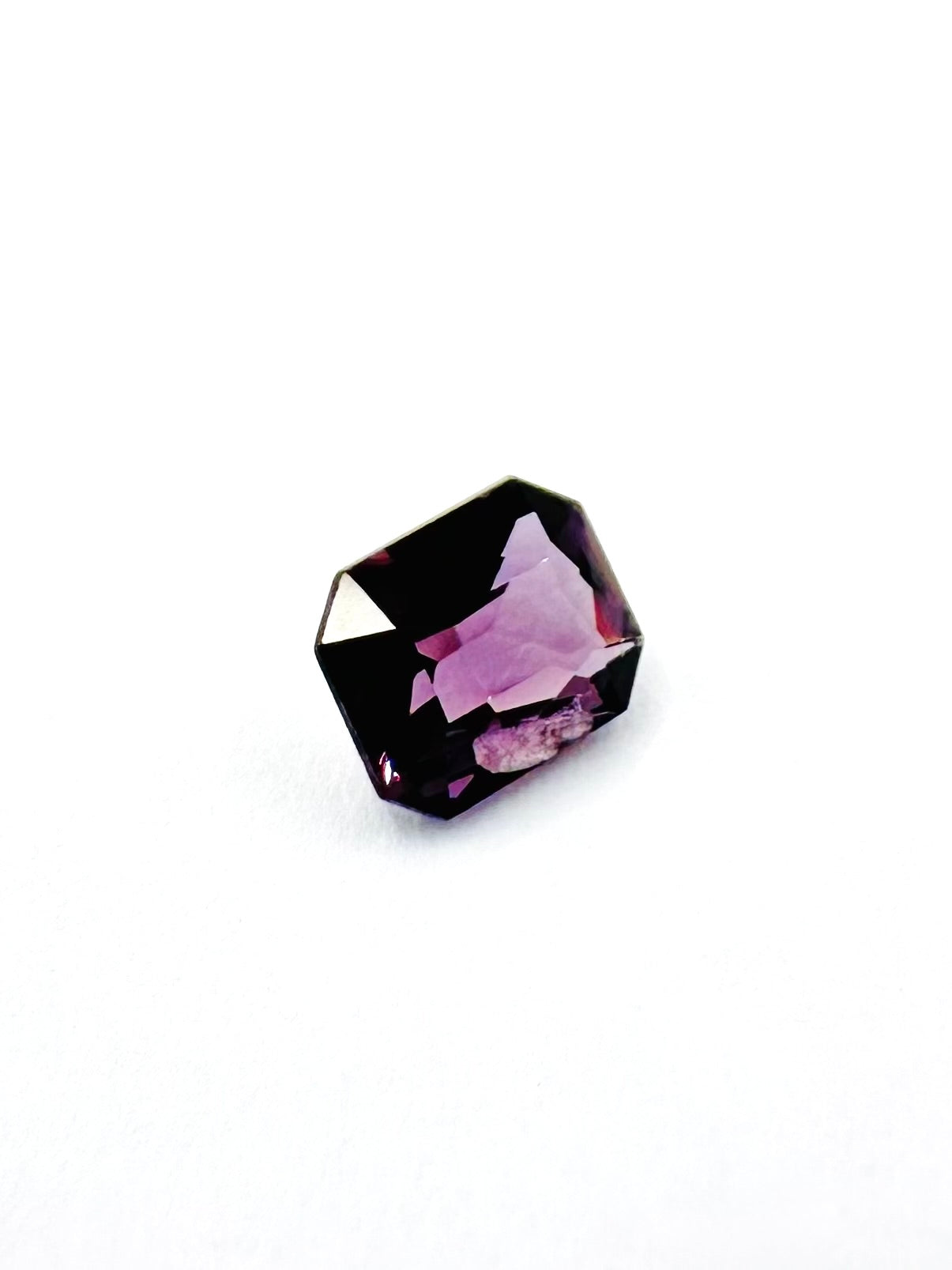 1.13cts 6.21x5.17 Octagon Faceted Purple Spinel