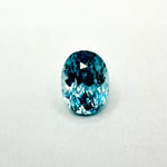 1.97cts 7.71x6.14mm Round Teal Blue Zircon