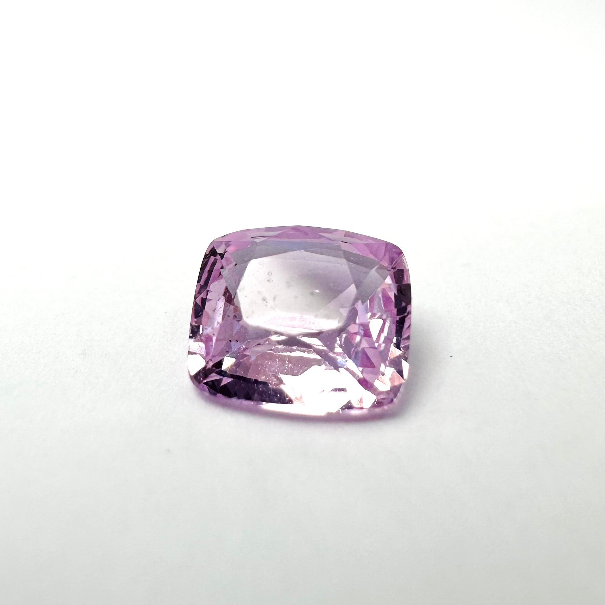 1.21cts 6.5x6mm Cushion Faceted Pink Sapphire
