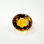 15.85cts 16.97x14.00mm round faceted Golden Yellow Citrine