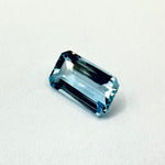 0.88cts 7.83x4.72mm Baguette Step Cut Aquamarine