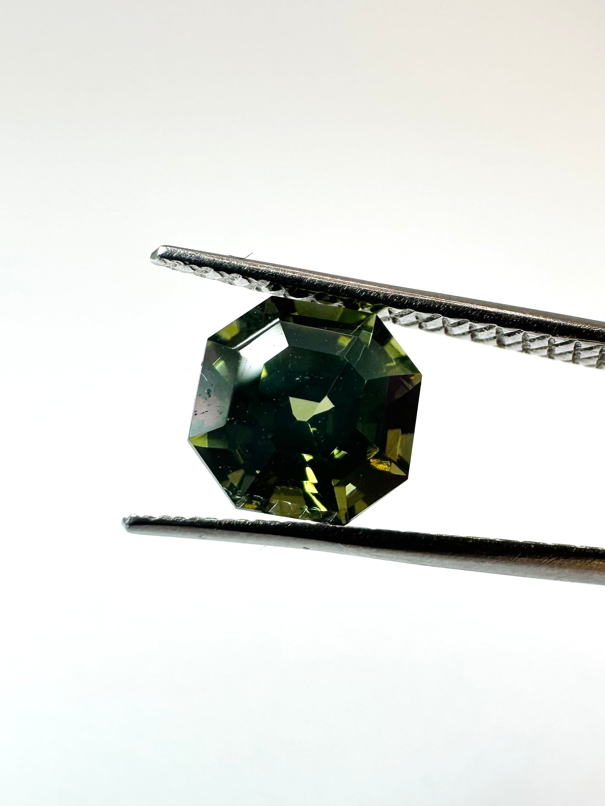1.84cts 6.60x6.72mm Octagon faceted Green Zircon