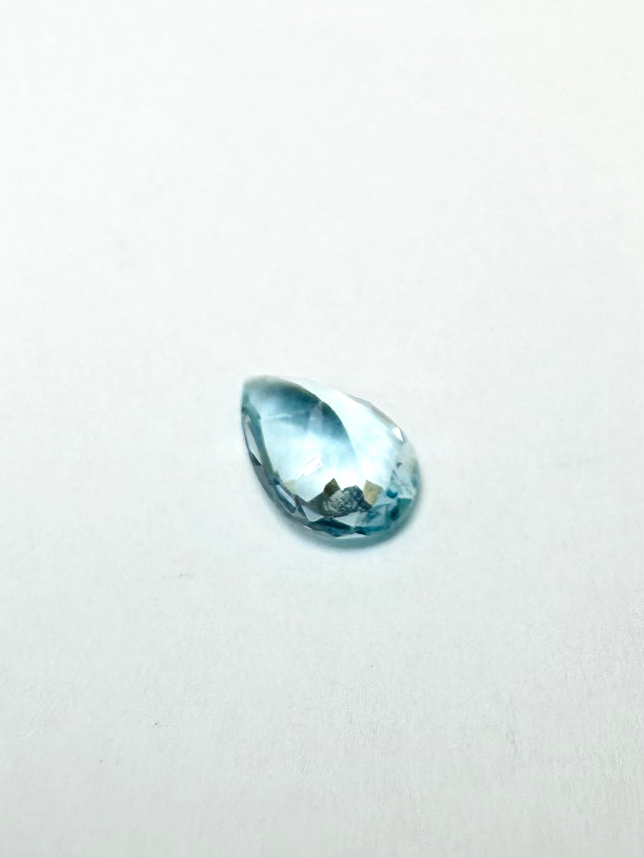 0.73cts 5.33x8.14mm Pear Shaped Faceted Aquamarine