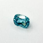2.18cts 7.23x5.54mm Cushion Faceted Teal Blue Zircon