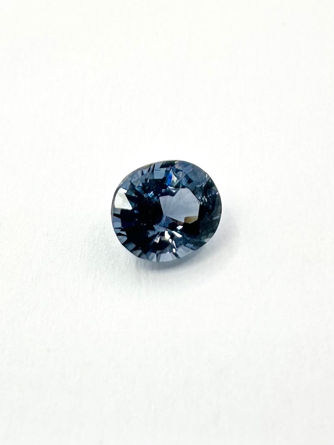 1.04cts 6.83x5.52 Oval Faceted Cobalt Sapphire