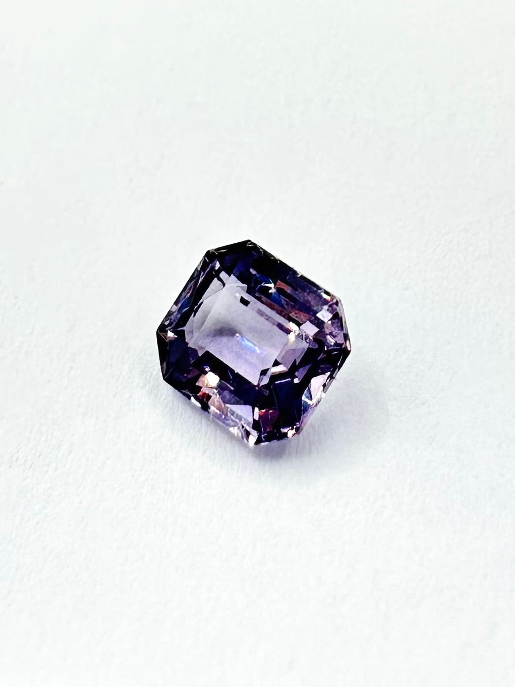 1.06cts 6.29x5.45mm Octagon Shaped Purple Spinel